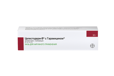 Целестодерм В с гарамицином 0,1% мазь д/нар прим 30г