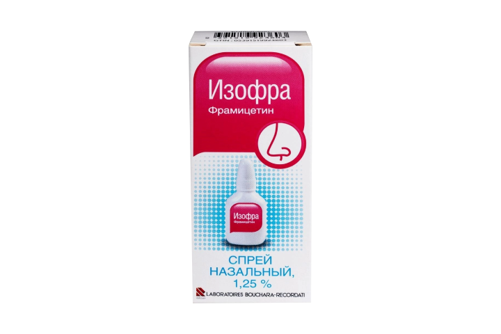 Изофра 1,25% спрей наз 15мл