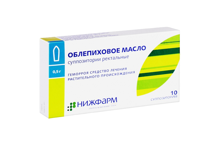 Облепиховое масло 500мг супп рект №10