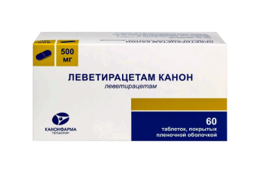 Леветирацетам Канон 500мг табл п/пл/о №60