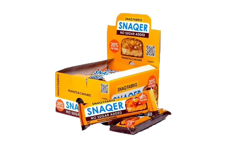 Snaq Fabriq Батончик глазир 50г арахис/карамель