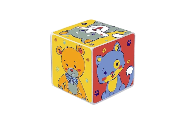 Игрушка-кубик с пищалкой Мир вокруг тебя 6+  Курносики