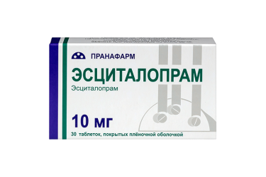 Эсциталопрам таб п/о плен 10 мг №30