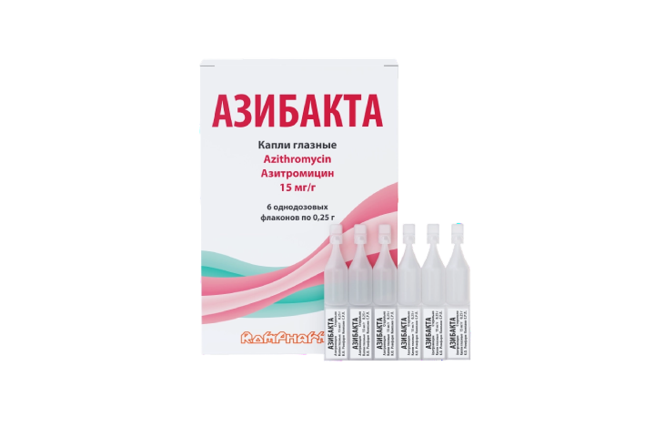 Азибакта 15мг/г гл капли 0,25г фл №6