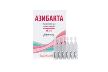 Азибакта 15мг/г гл капли 0,25г фл №6