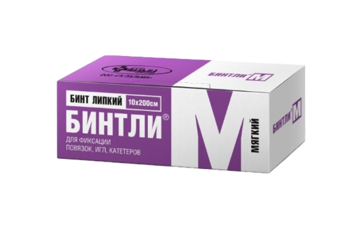Бинтли-М бинт липкий д/фикс повязок неткан мягк 10х200см