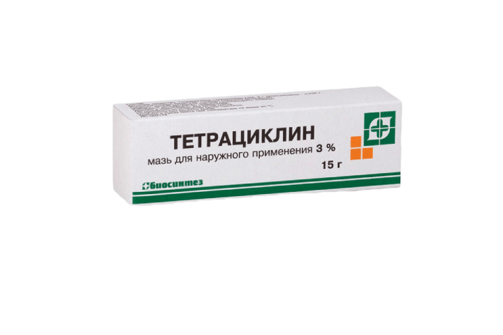 Тетрациклин 3% мазь д/нар прим 15г