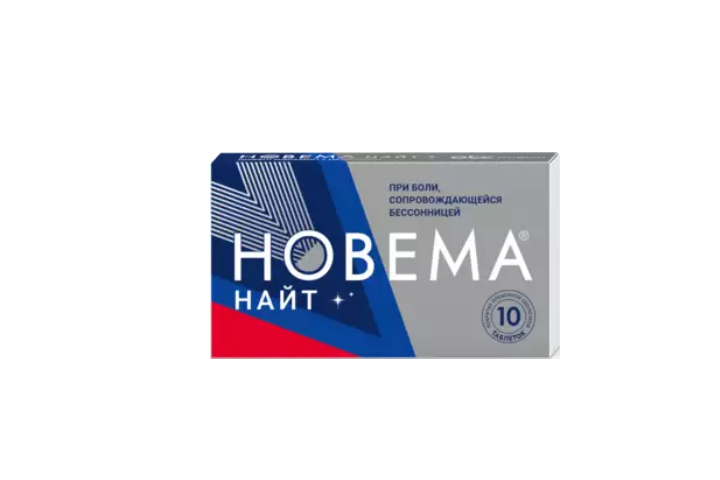 Новема Найт 25мг+220мг табл п/пл/о №10