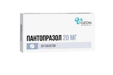 Пантопразол 20мг табл п/пл/о кш/раств №28