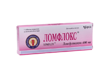 Ломфлокс 400мг табл п/пл/о №5