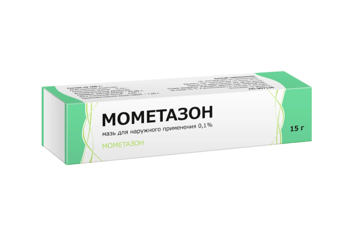 Мометазон 0,1% мазь д/нар прим 15г