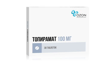 Топирамат 100мг табл п/пл/о №30