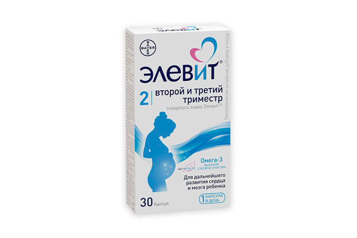 Элевит Второй и третий триместр капс №30