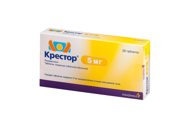 Крестор 5мг табл п/пл/о №28