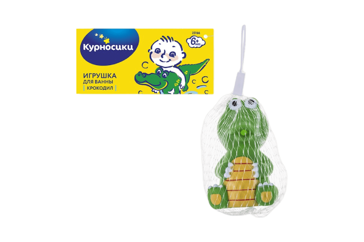 Игрушка д/ванны Крокодильчик 6+ Курносики