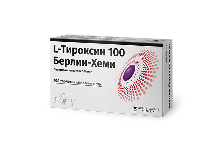 L-Тироксин 100 Берлин Хеми 100мкг табл №100