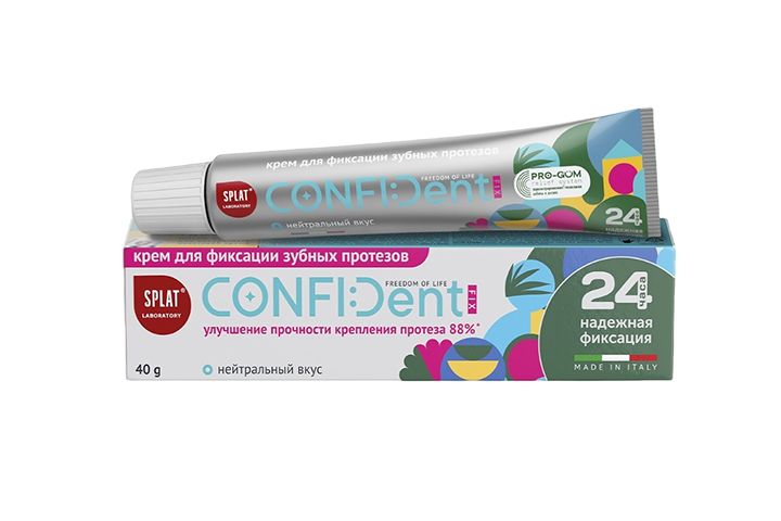 Сплат Confident Fix Крем д/фикс зуб/протезов 40г нейтрал