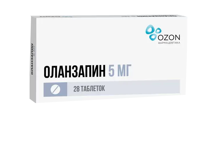 Оланзапин 5мг табл п/пл/о №28