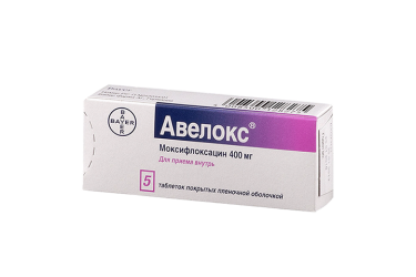Авелокс 400мг табл п/пл/о №5