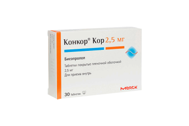 Конкор Кор 2,5мг табл п/пл/о №30