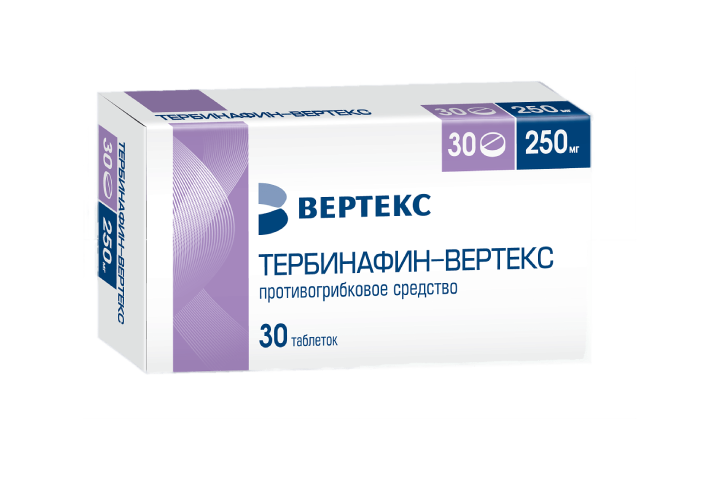 Тербинафин-ВЕРТЕКС 250мг табл №30