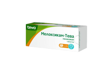 Мелоксикам-Тева 7,5мг табл №20