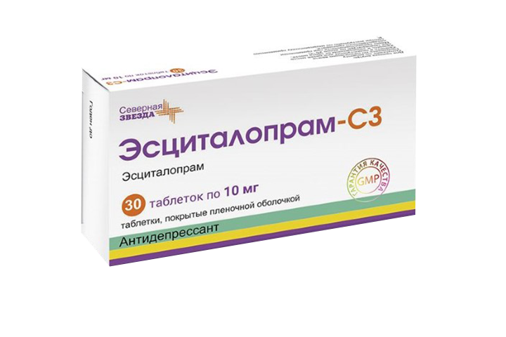 Эсциталопрам-СЗ 10мг табл п/пл/о №30