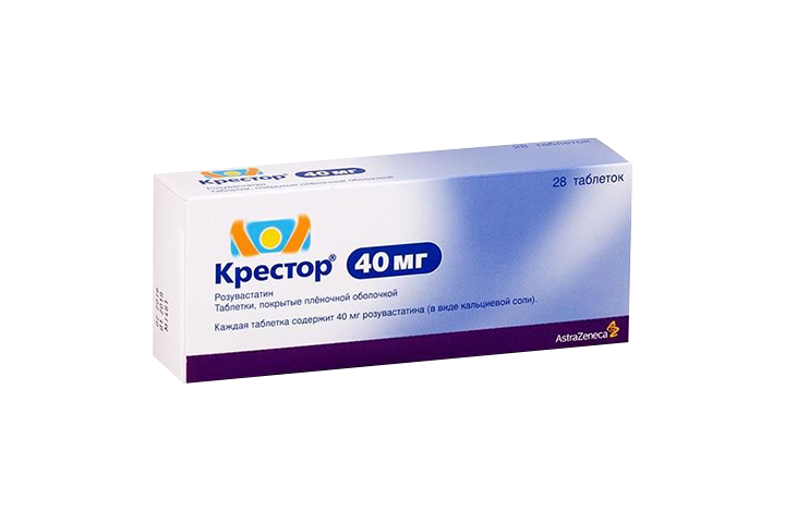 Крестор 40мг табл п/пл/о №28