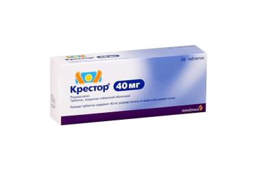 Крестор 40мг табл п/пл/о №28