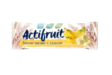 Actifruit Батончик злаковый 24г банан