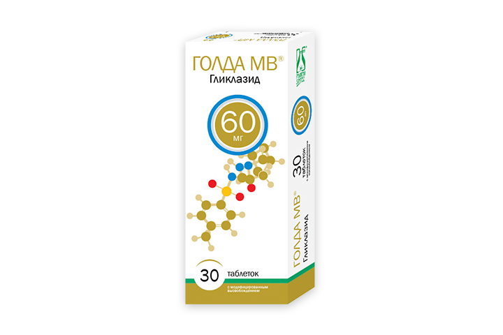 Голда МВ 60мг табл с модиф/высвоб №30