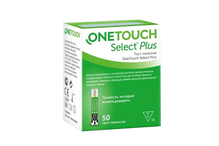 Тест-полоски One Touch Select Plus 50шт