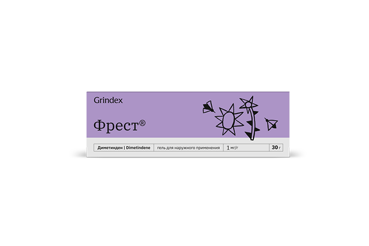 Фрест 1мг/г гель д/нар прим 30г