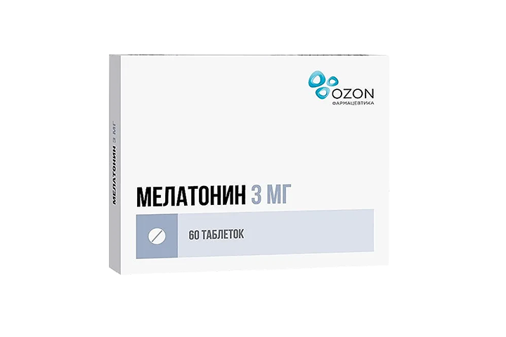 Мелатонин 3мг табл п/пл/о №60