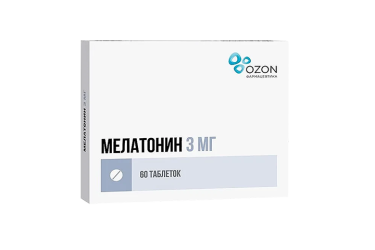 Мелатонин 3мг табл п/пл/о №60