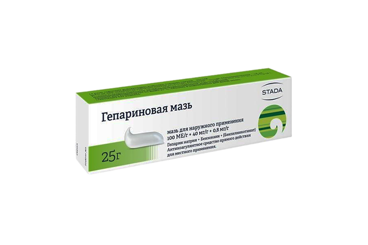 Гепариновая мазь д/нар прим 25г