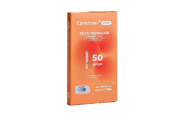 Тест-полоски Сателлит Плюс ПКГ-02.4 д/опр глюкозы в крови №50