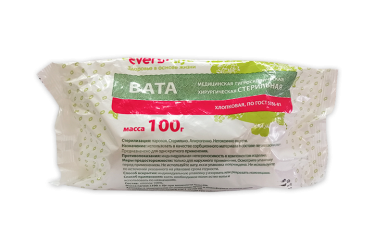 Вата хирург стер 100г ТМ Эверс Лайф