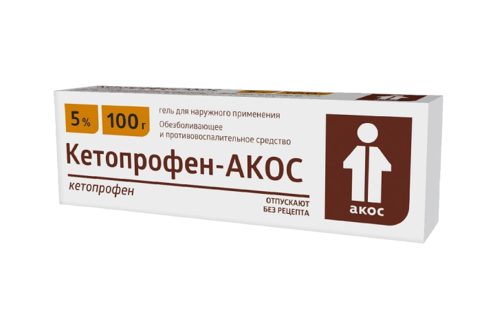 Кетопрофен-АКОС 5% гель д/нар прим 100г