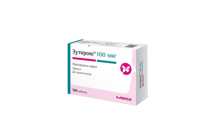 Эутирокс 100мкг табл №100