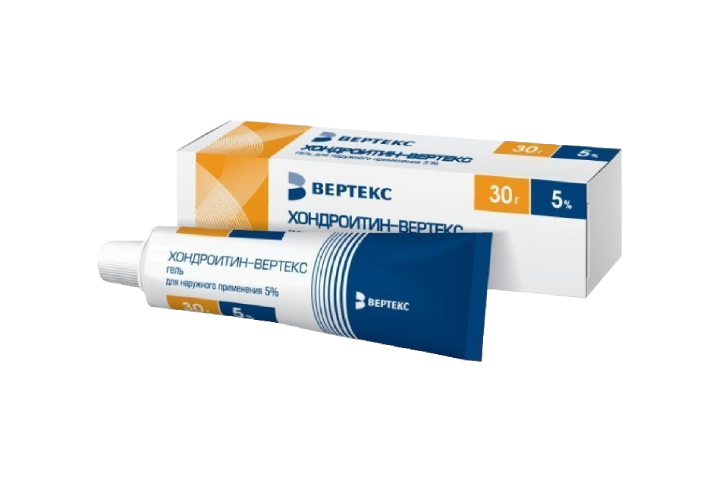Хондроитин-ВЕРТЕКС 5% гель д/нар прим 30г
