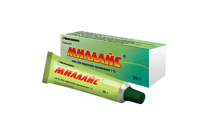 Миалайс 1% гель д/нар прим 20г