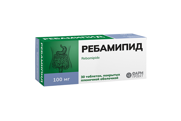 Ребамипид 100мг табл п/пл/о №30