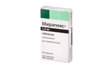 Мирапекс 1мг табл №30