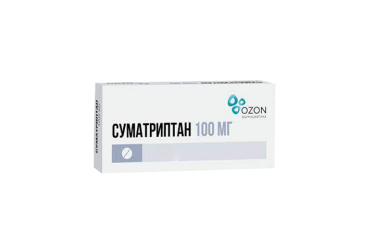 Суматриптан 100мг табл п/пл/о №6