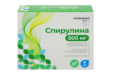 Спирулина 500мг табл №60 Консумед