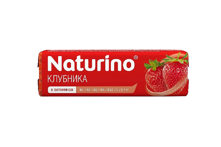 Натурино вит/сок клубники пастилки 33,5г