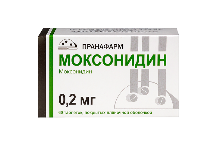 Моксонидин 0,2мг табл п/пл/о №60