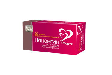 Панангин Форте 316мг+280мг табл п/пл/о №60