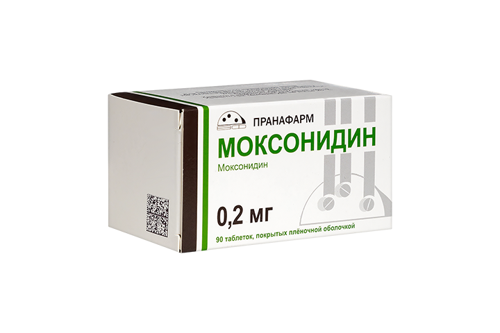 Моксонидин 0,2мг табл п/пл/о №90
